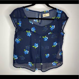 Floral Hollister top